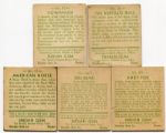 R73 Indian Gum Series of 192 Five Card Lot