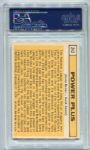 1963 Topps #242 Power Plus Ernie Banks/Hank Aaron PSA 8