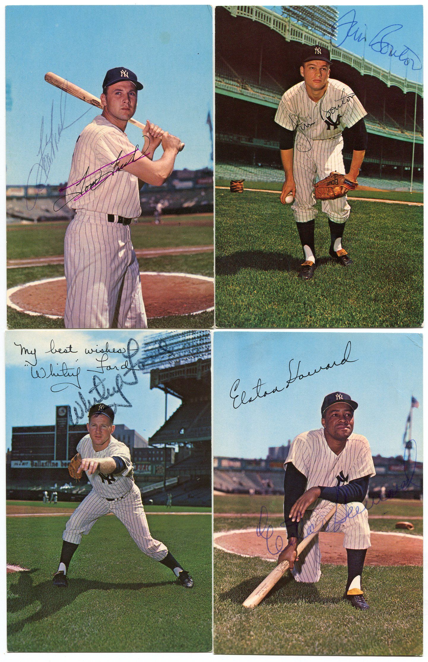 Lot Detail 19641968 Requena New York Yankees Postcard Complete Set