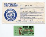 1983 Detroit Tigers Gehringer & Greenberg Day Presentation Bat, Watch & More From Billy Sullivan Jr. 