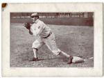 1910-12 Plowboy Tobacco Cabinet Charlie Mullen Chicago White Sox With Ad Back