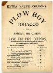 1910-12 Plowboy Tobacco Cabinet Charlie Mullen Chicago White Sox With Ad Back