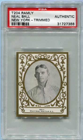 T204 Neal Ball New York PSA A