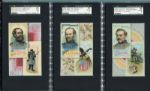 N114 Duke Histories Of Generals Lot of 3 SGC Graded