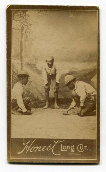 N157 Honest Long Cut Sunny South Boys Playing Marbles VG