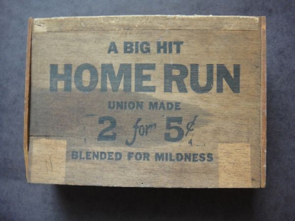 1920s Home Run Cigar Box