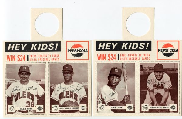 1966 Pepsi-Cola Tulsa Oilers Complete set in Panel Form NRMT+