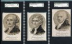 H603 J. D. Larkin & Co. "Sweet Home" Soap Presidents Trade Card 23 of 24 All SGC Graded