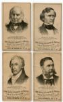 1880's Great Atlantic & Pacific Tea Company/T.H. Groves & Bro.'s Lot of 9 Presidents Cards
