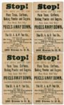 1880's Great Atlantic & Pacific Tea Company/T.H. Groves & Bro.'s Lot of 9 Presidents Cards