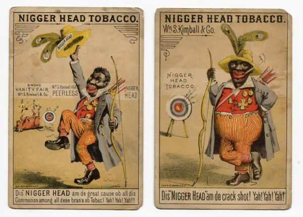Pair of Late 19th Century Wm. S. Kimball Racial Trade Cards