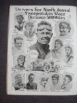 1921 Indianapolis 500 Official Program With Score Card Insert EX+ 