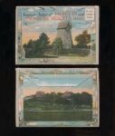 1920s Panoramic Baseball Fold Out Postcard - Fantastic Mass. Baseball Game