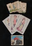 1800s-1900s grouping of vintage cards, wrappers etc.... + (6) 1943 Grand Studios minor league cards