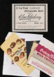 1800s-1900s grouping of vintage cards, wrappers etc.... + (6) 1943 Grand Studios minor league cards