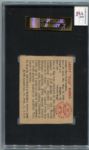 1950 Bowman Baseball #46 Yogi Berra Autographed SGC/J.Spence AUT