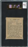 1948 Bowman #12 Johnny Sain Autographed SGC/J. Spence AUT