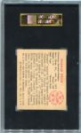 1950 Bowman #21 Harold Pee Wee Reese SGC 84