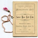 1898 Sunset Base Ball Club Masquerade Ball Program