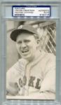 Freddie Lindstrom Autographed Postcard PSA/DNA Certified Authentic