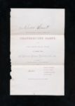 1867 Baseball Invitation to Thanksgiving Party Of the UNA Base Ball Club. "Carriages will call..."