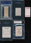 1920s - 1940s International Baseball lot (5) w/Sociede Industrial McGraw, Spring Dominion Chocolate etc....