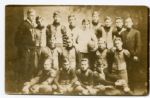1911 Football Team Real Photo Postcard