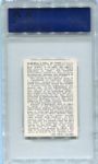 1950 Callahan Hall of Fame Museum Exterior View Back Ends All Baseball Men PSA 6