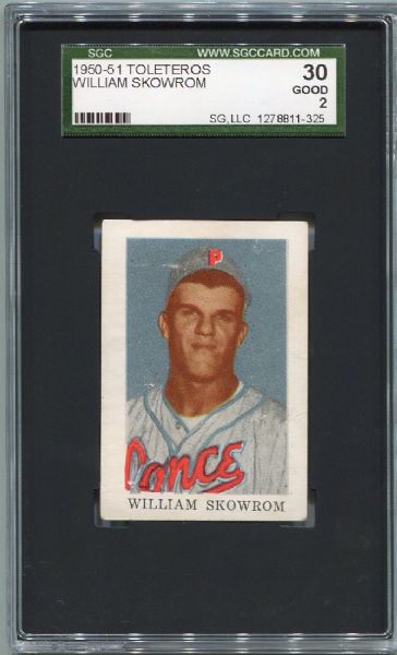 1950-51 Toleteros William "Moose" Skowron SGC 30