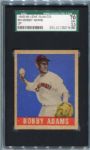 1948-49 Leaf #54 Bobby Adams SP SGC 70 Only One Graded Higher
