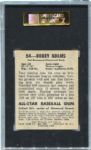 1948-49 Leaf #54 Bobby Adams SP SGC 70 Only One Graded Higher