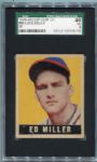 1948-49 Leaf #68 Eddie Miller SP SGC 40