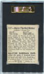 1948-49 Leaf #137 Harry Walker SP SGC 40