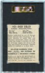 1948-49 Leaf #143 Dick Sisler SP SGC 60