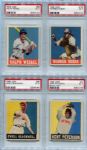 1948-49 Leaf Lot of 4 PSA 5s & One Raw Card