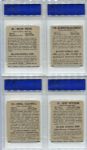 1948-49 Leaf Lot of 4 PSA 5's & One Raw Card