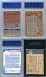 Lot of 4 Basketball Cards 1961-1981 All Graded Jordan-Johnson-Jabbar-Embrey