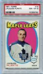 1971 Topps Hockey #10 Jacques Plante PSA 8