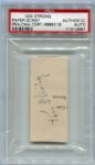 Football HOFer Ken Strong Autographed Cut PSA/DNA Authentic