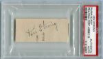 Football HOFer Ken Strong Autographed Cut PSA/DNA Authentic