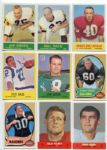 Lot of 62 Football Cards 1959-1970 Topps, Philadelphia & Fleer