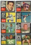 1962 Topps Football Lot of 100 Assorted Commons, Minor Stars & Short Prints
