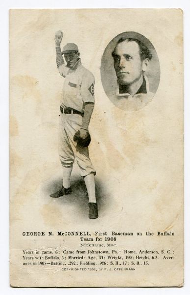 1908 F. J. Offerman Postcard of George N. McConnell 
