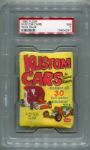 1960 Fleer Kustom Cars Unopened Wax Pack PSA 7