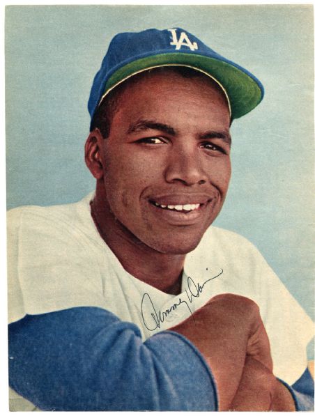 Tommy Davis Los Angeles Dodgers Autographed Magazine Photo PSA/DNA