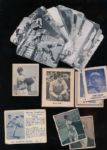 Large mixed lot of Pre-War and early Post War Baseball cards 