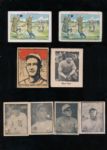 Large mixed lot of Pre-War and early Post War Baseball cards 