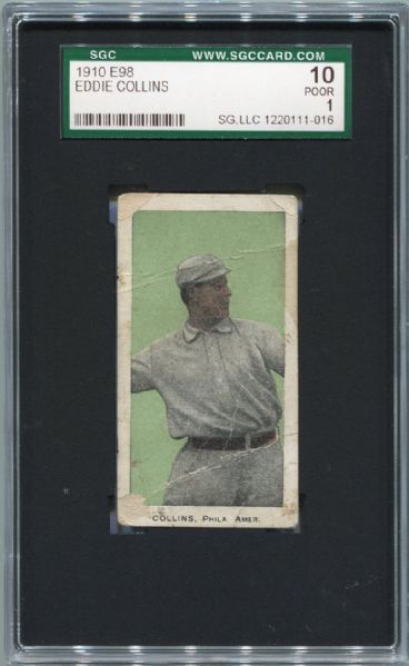 E98 Eddie Collins Green Background SGC 10
