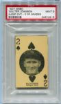 W560 Hand Cut Walter Johnson 2 of Spades PSA 9
