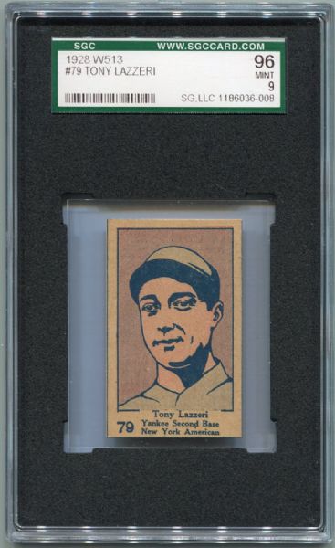 W513 #79 Tony Lazzeri SGC 96